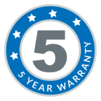 5 Year Warranty